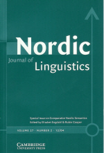 Nordic Journal of Linguistics